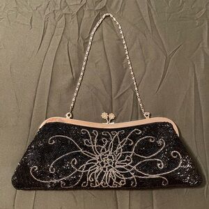 Vintage - Style‎ Elegant Black Hand Beaded Clutch…